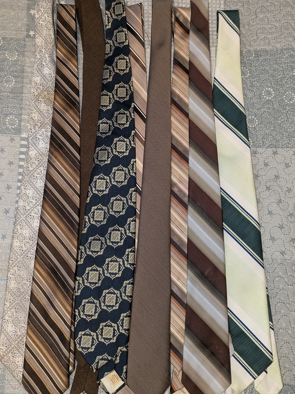 Vintage Tie lot 9 Pieces